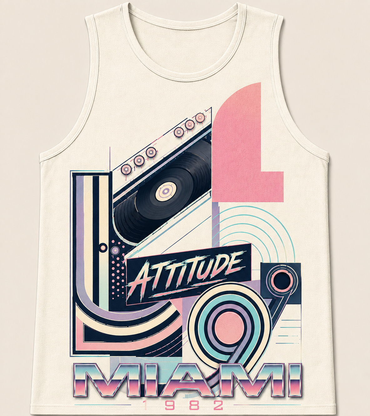 Latitude 9 Miami Attitude Tank in Warm White