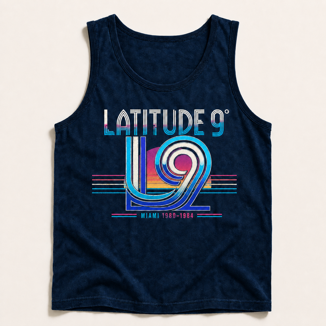 Latitude 9 Miami 1980–1984 Tank in Midnight Neon