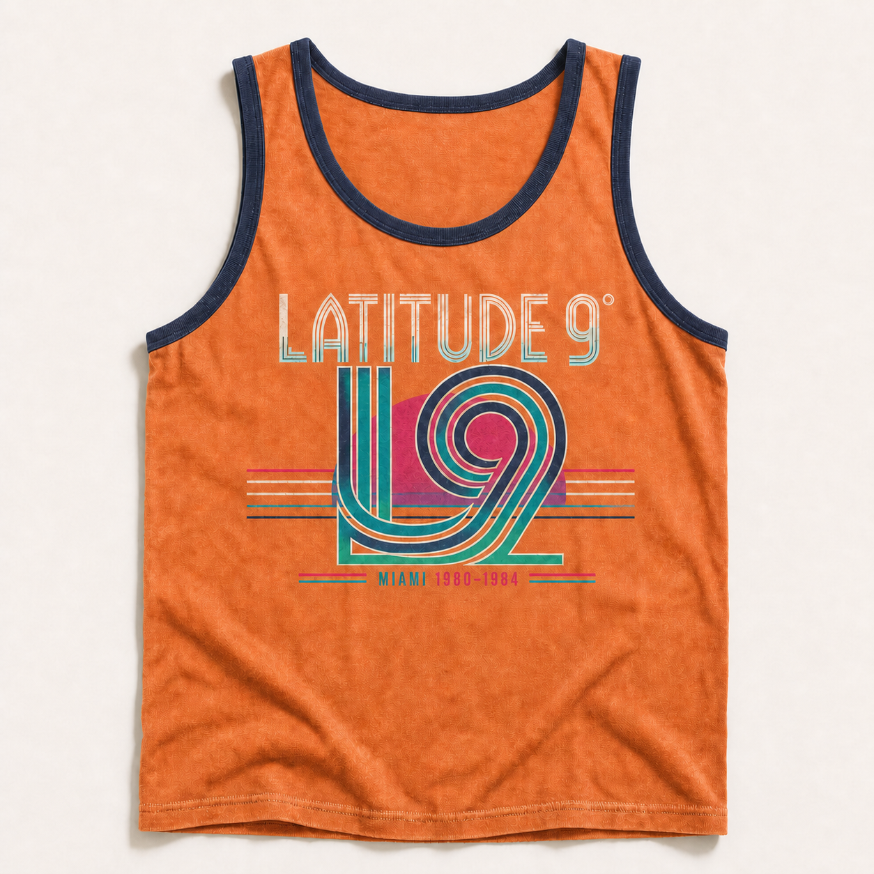 Latitude 9 Miami 1980–1984 Tank in Sunset Orange